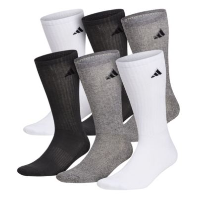 adidas Men's Athletic Cushioned 6-Pack Crew Socks