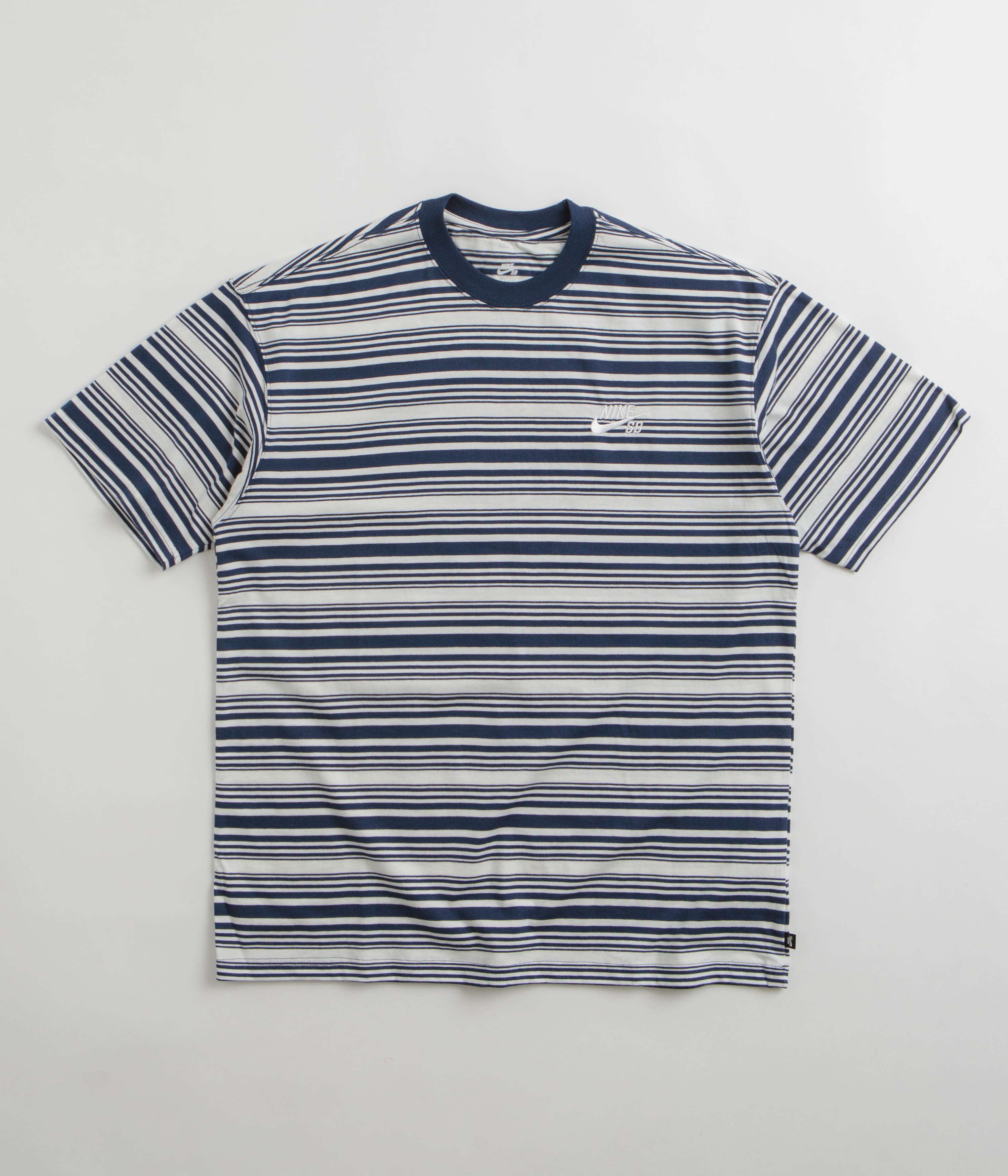 Nike SB Striped T-Shirt - Midnight Navy