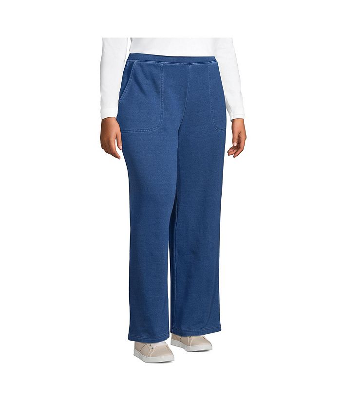 Women's Plus Size High Rise Serious Sweats Wide Leg Sweatpants