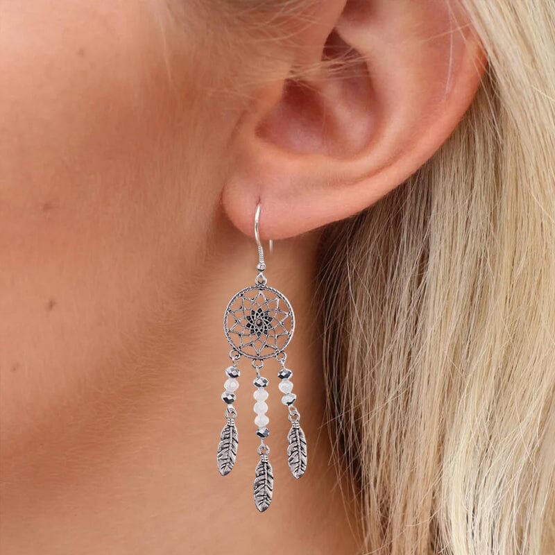 Dreamcatcher Crystal Earrings