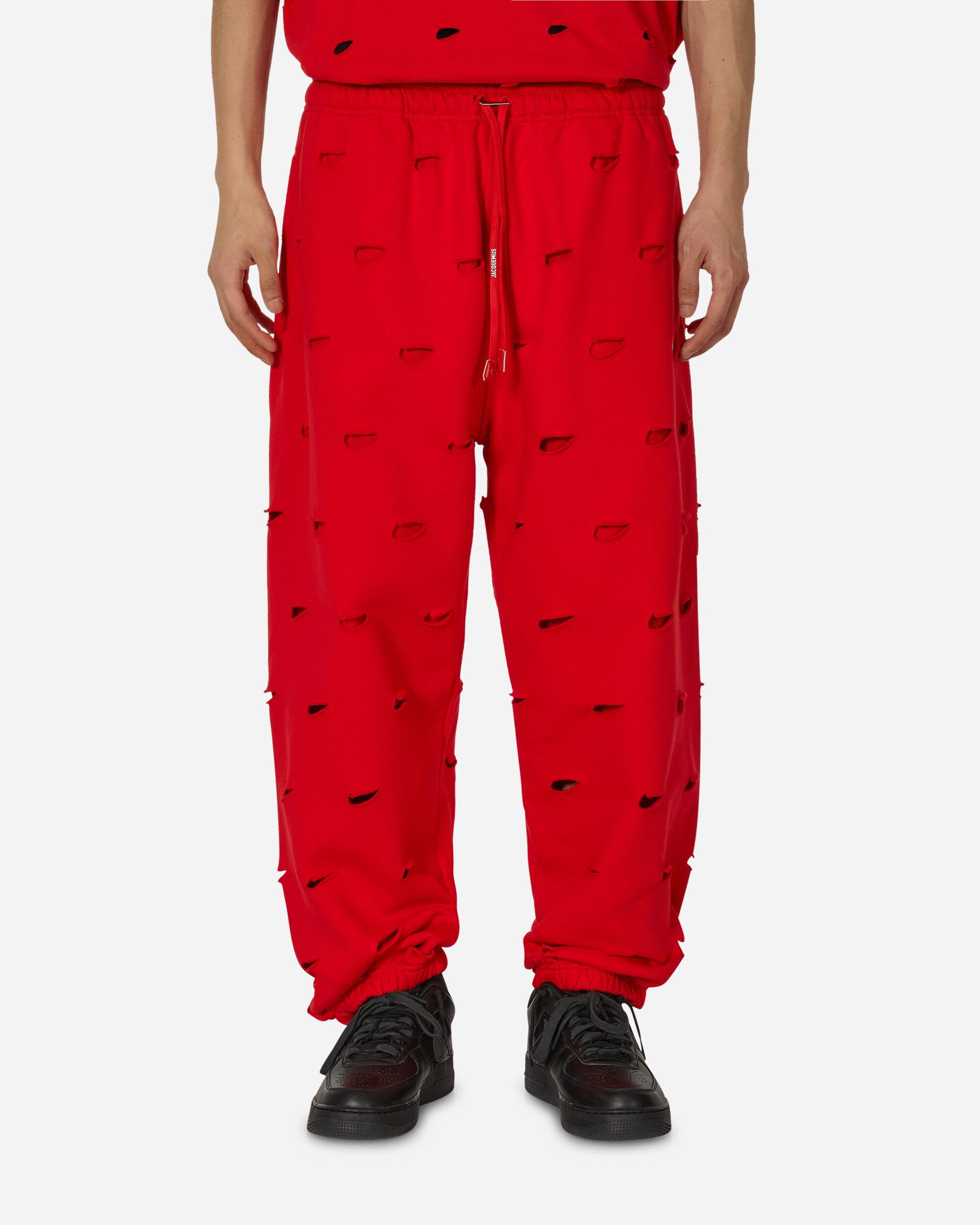 JACQUEMUS Swoosh Sweatpants University Red