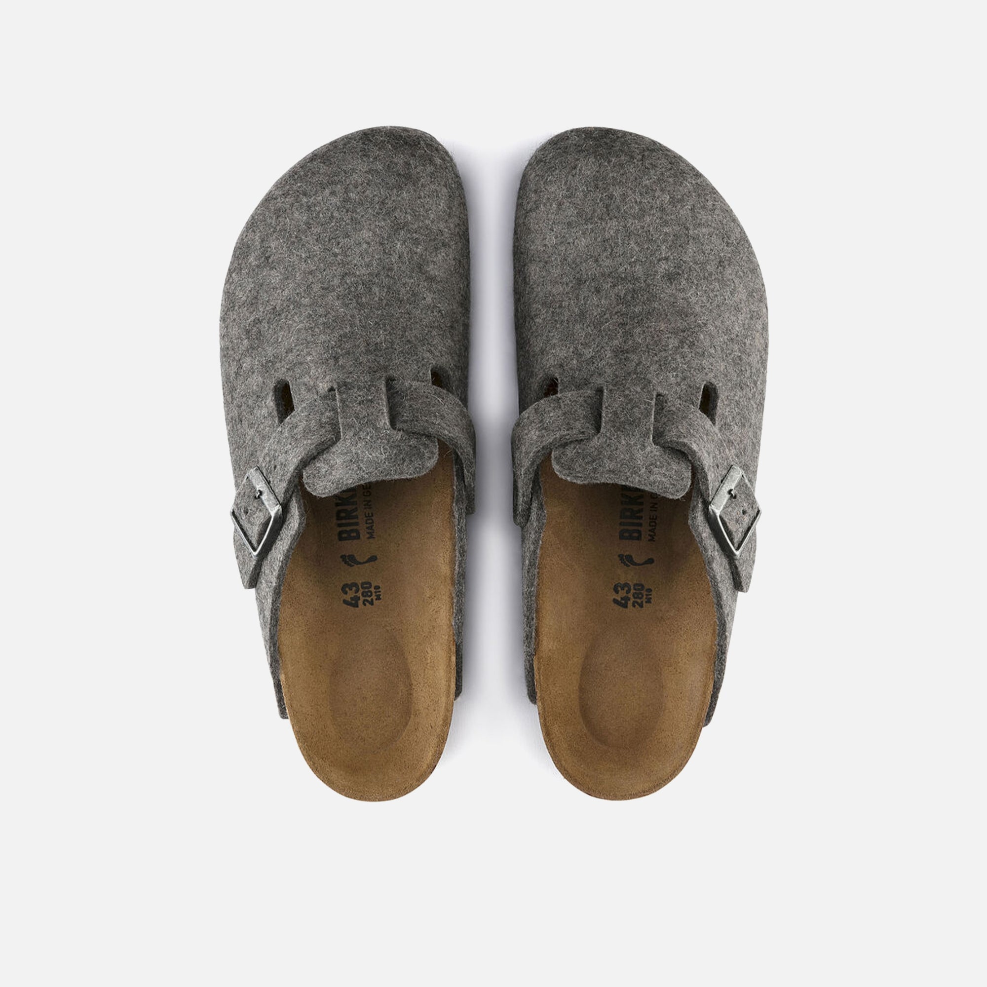 Birkenstock Boston Wool - Light Gray