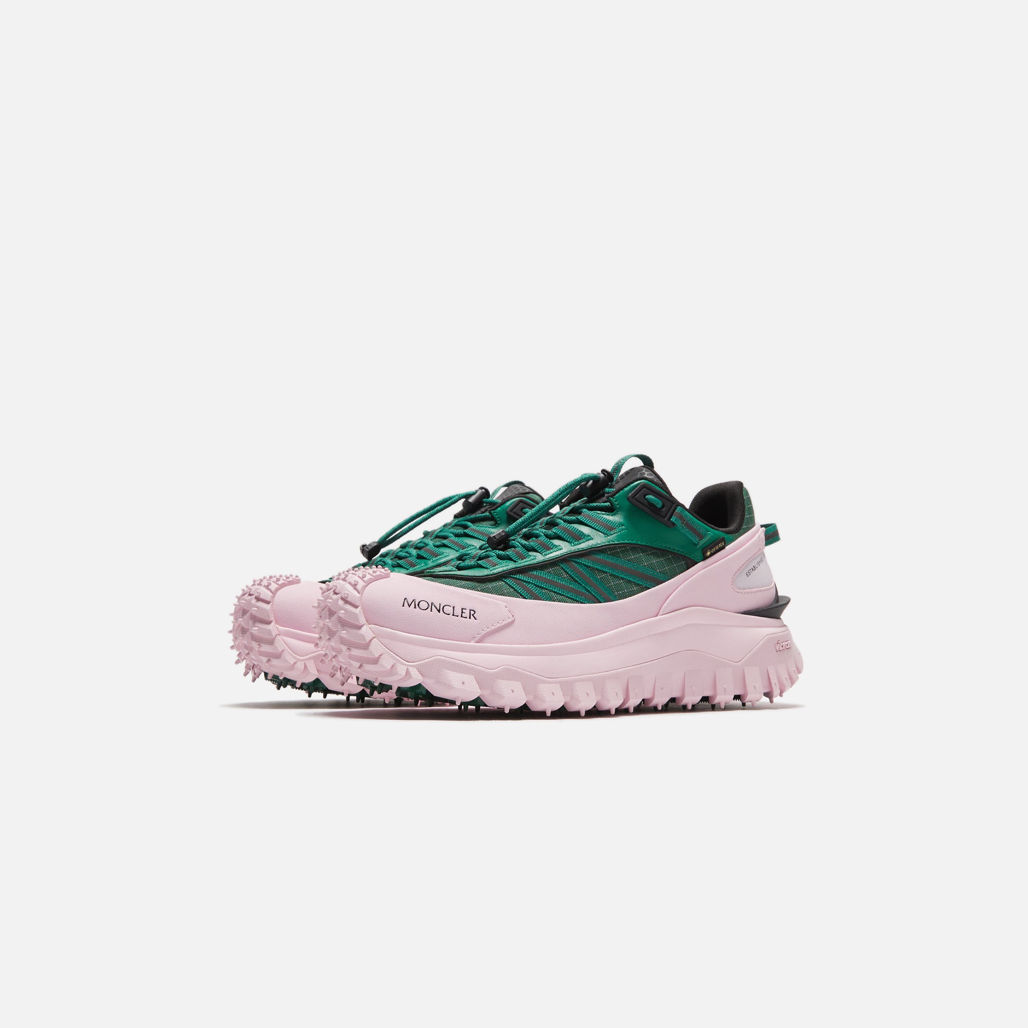 Moncler Trailgrip GTX Low Top Sneakers - Green / Pink