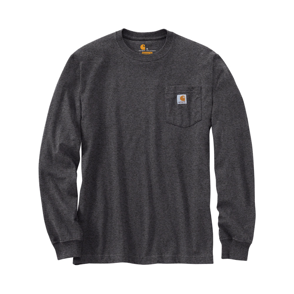 Carhartt Men's Long Sleeve Pocket T-Shirt_Carbon Heather