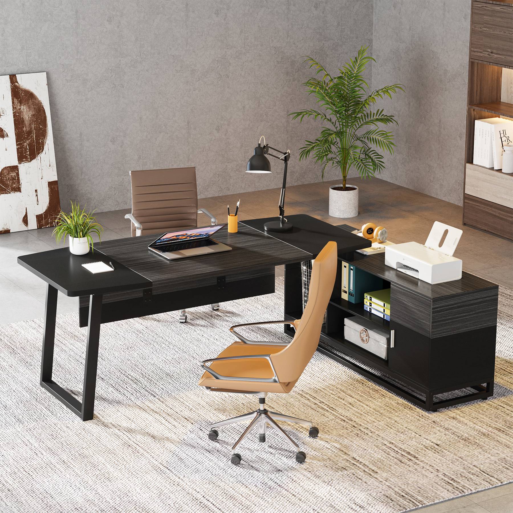 Large L-Shaped Desk, 67