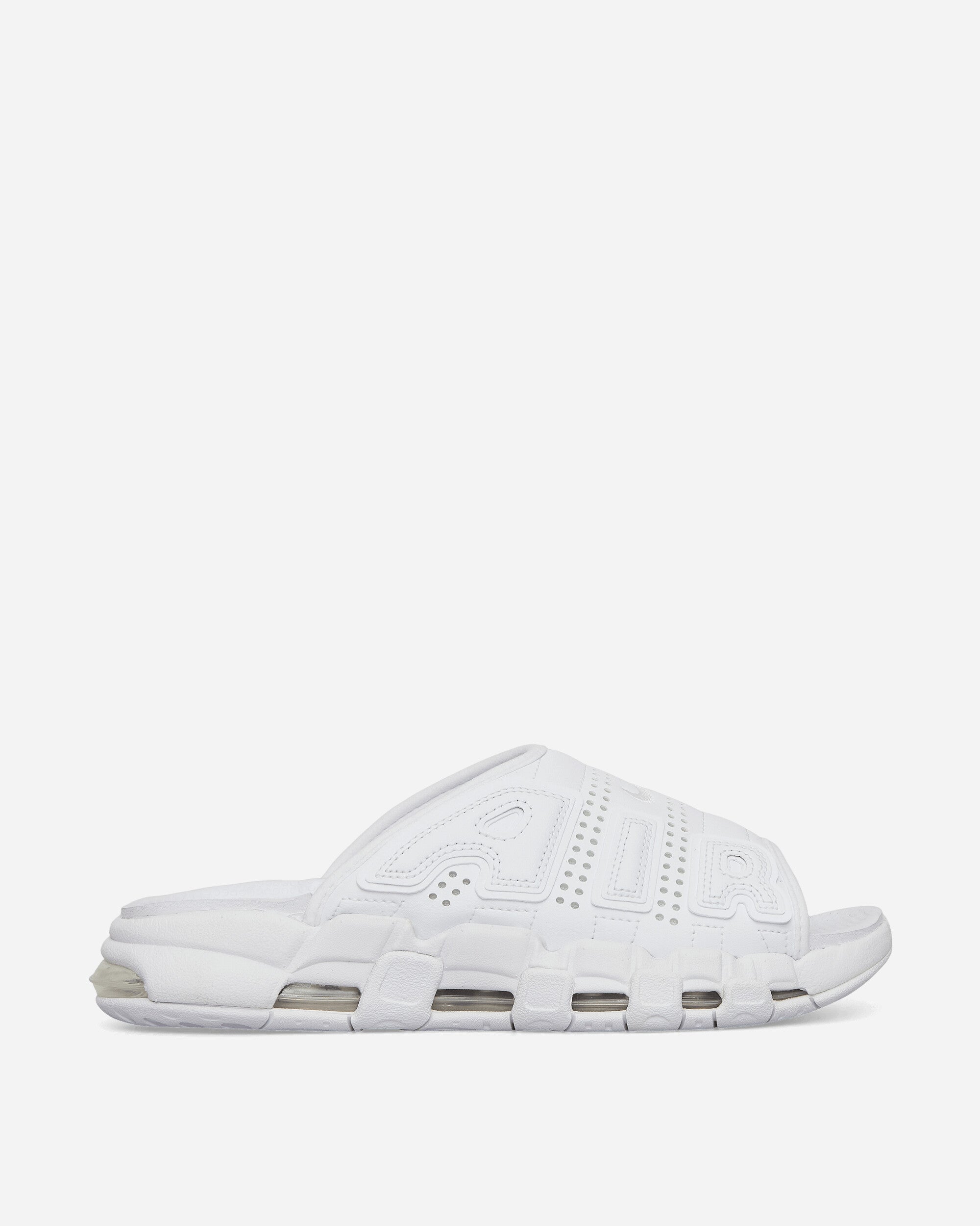 Air More Uptempo Slides White