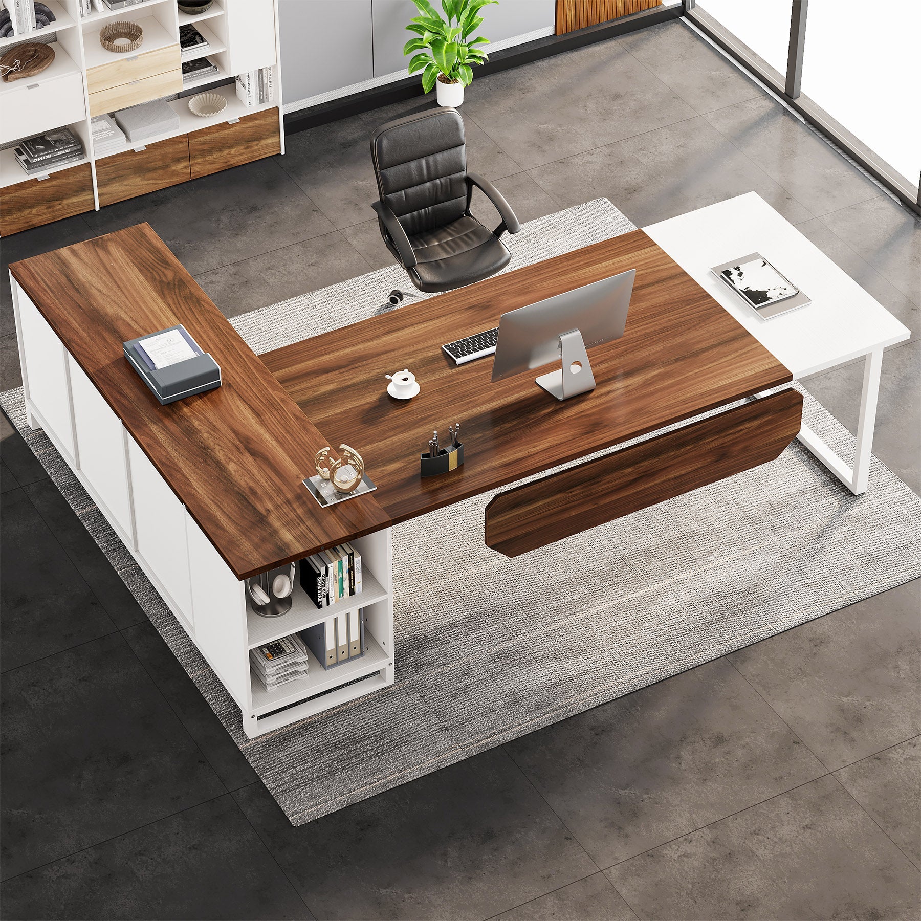 Large L-Shaped Desk, 70.87