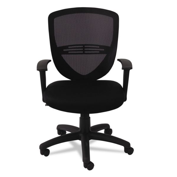 OIF Swivel/Tilt Mesh Mid-Back Task Chair， Supports Up to 250 lb， 17.91