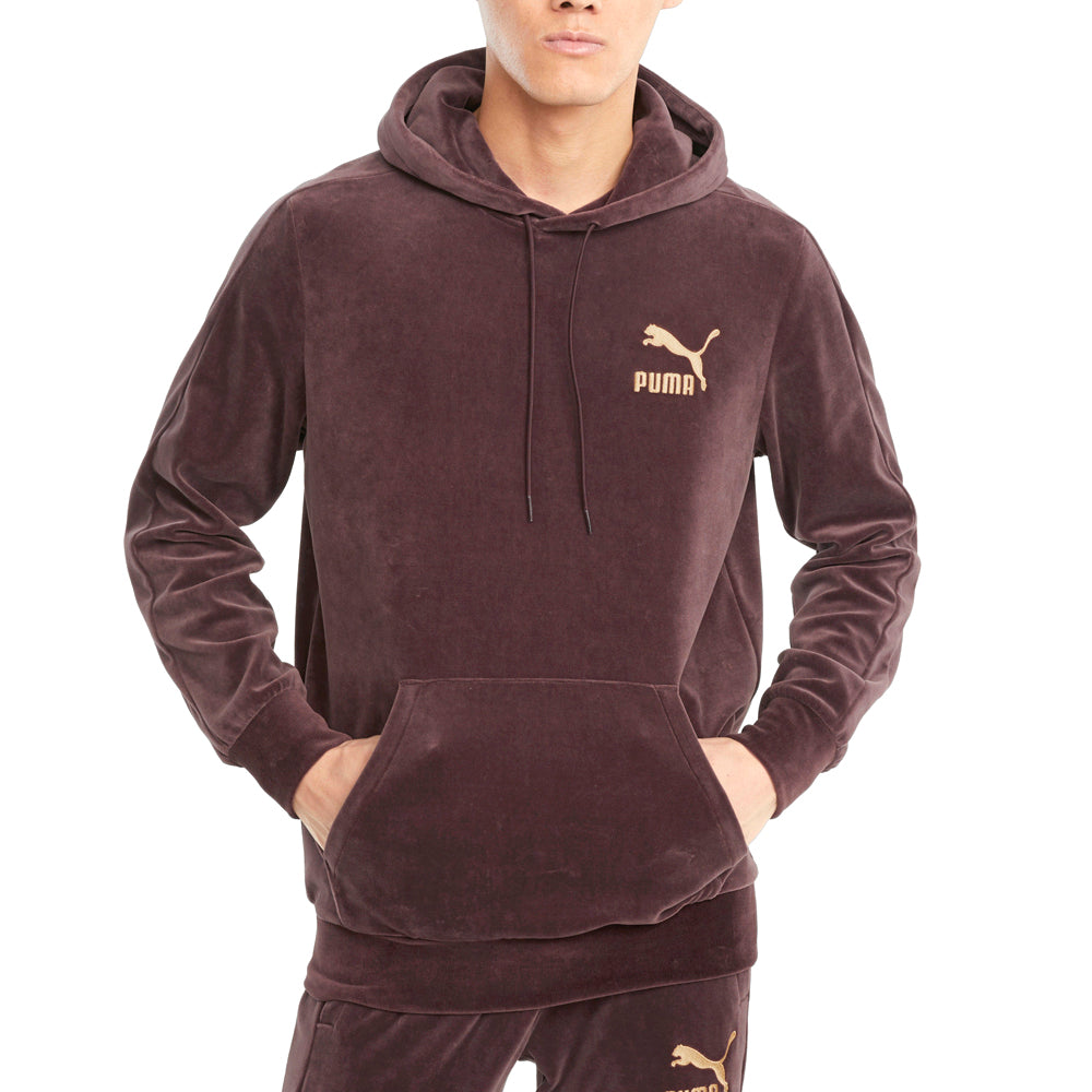 Iconic T7 Velour Pullover Hoodie