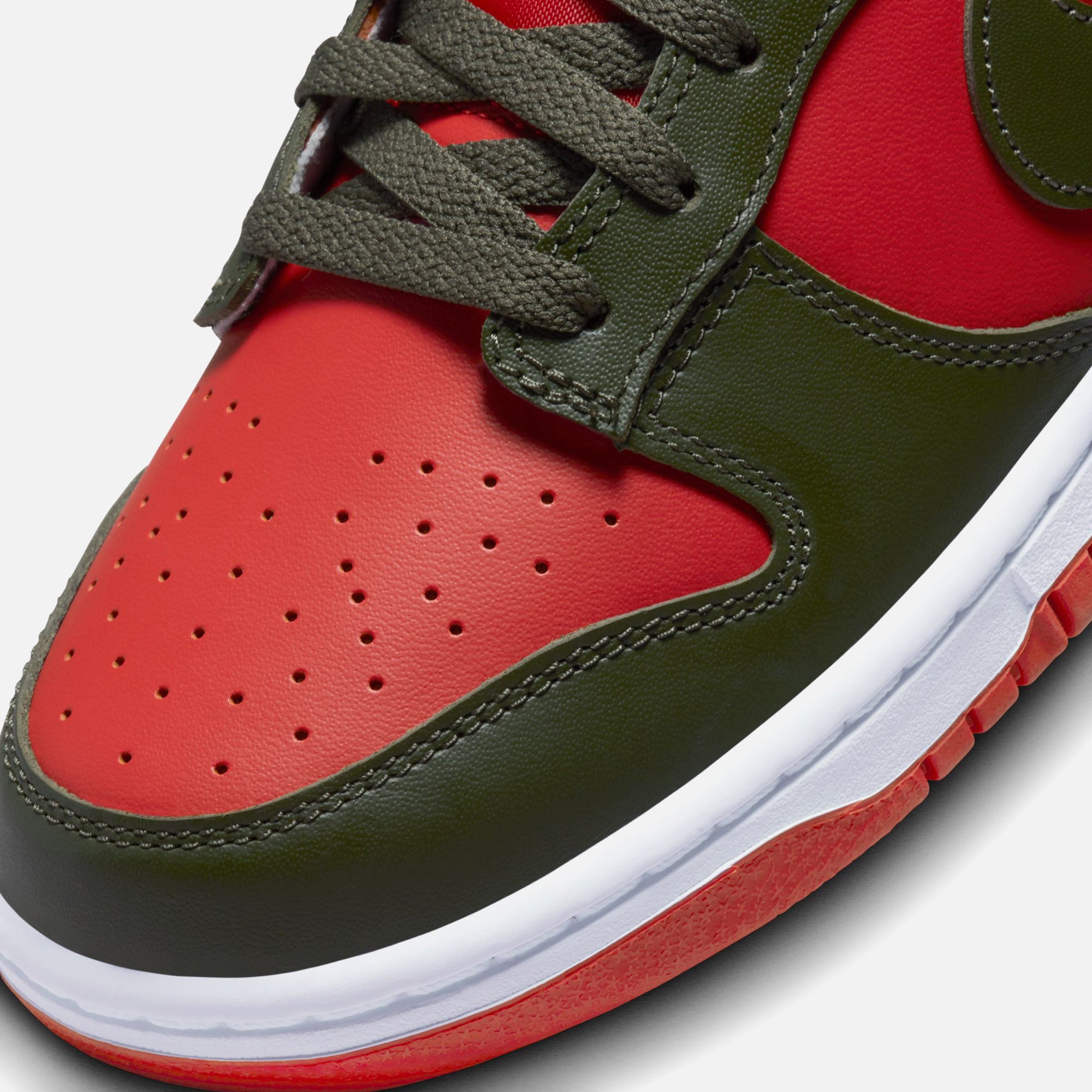 Nike Dunk Low Retro - Mystic Red / Cargo Khaki / White