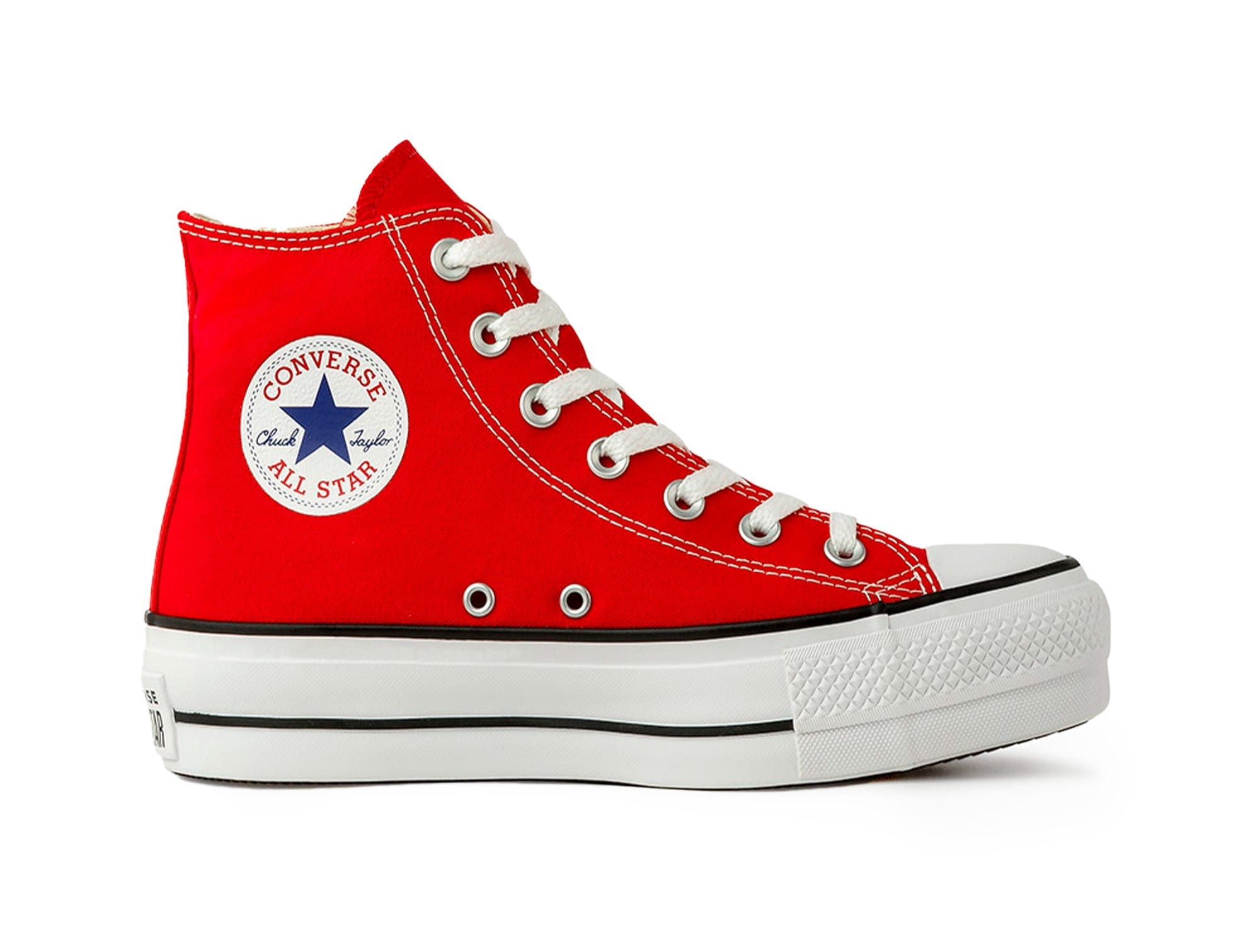 Converse Chuck Taylor Plataforma Hi Womens Rojo