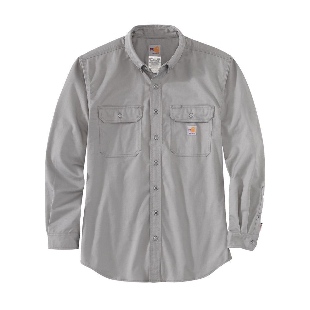 Carhartt Flame Resistant Twill Button-Down Long Sleeve T-Shirt