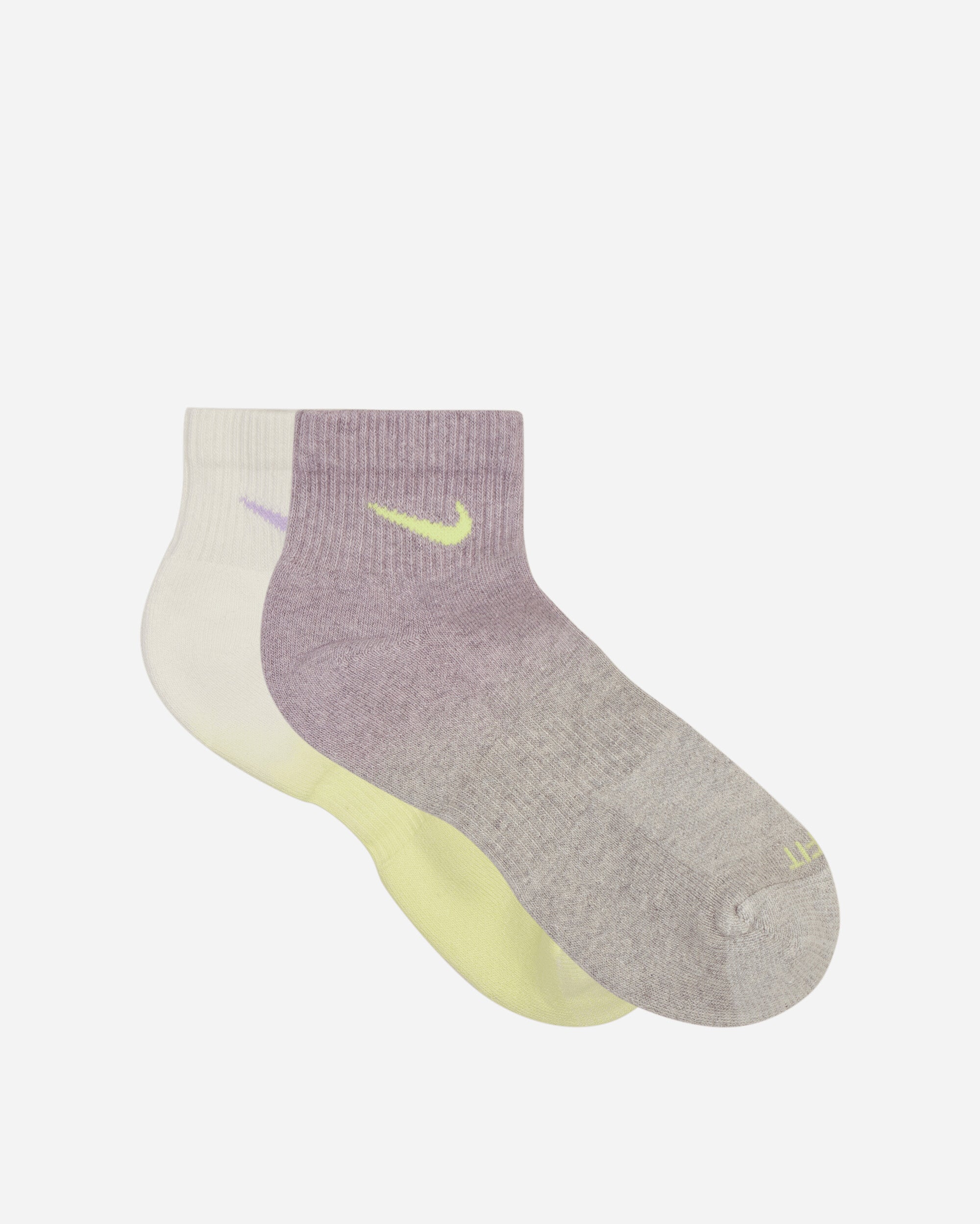 Everyday Plus Cushioned Ankle Socks Yellow / Purple / Cream