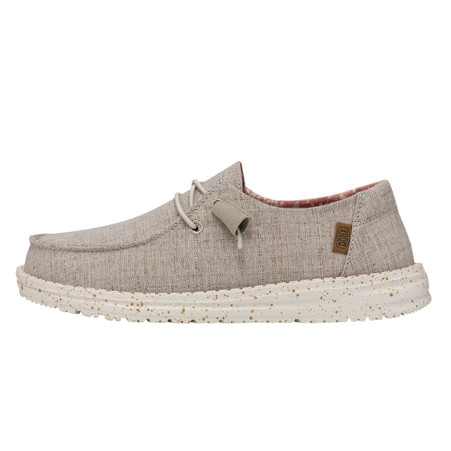 Wendy Chambray Wide - White Nut