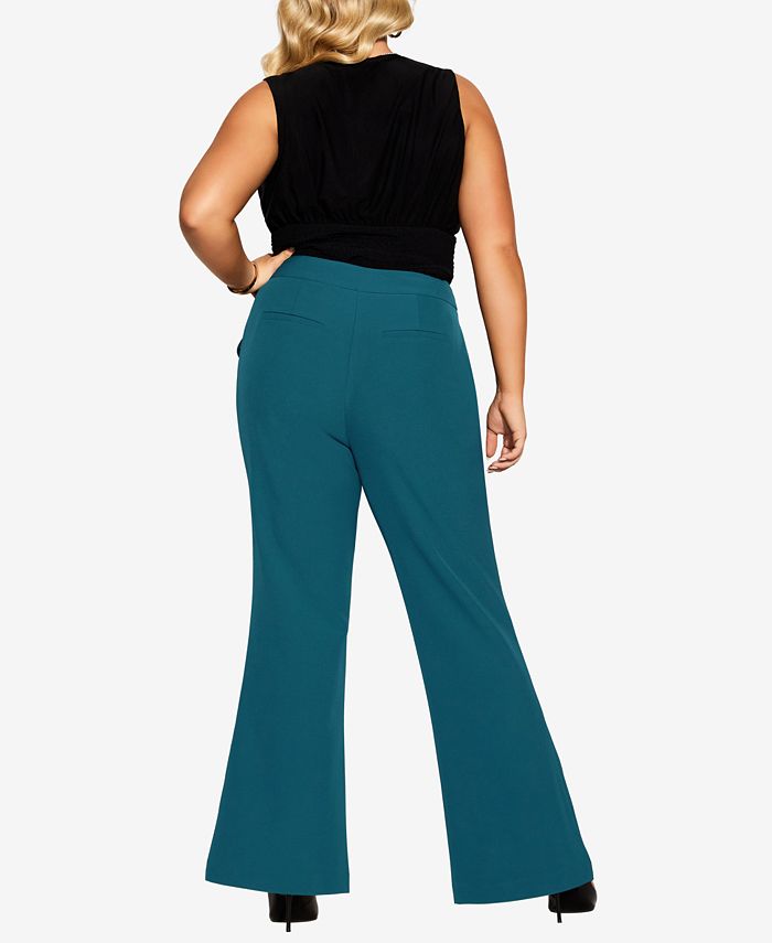 Trendy Plus Size Tuxe Luxe Pants