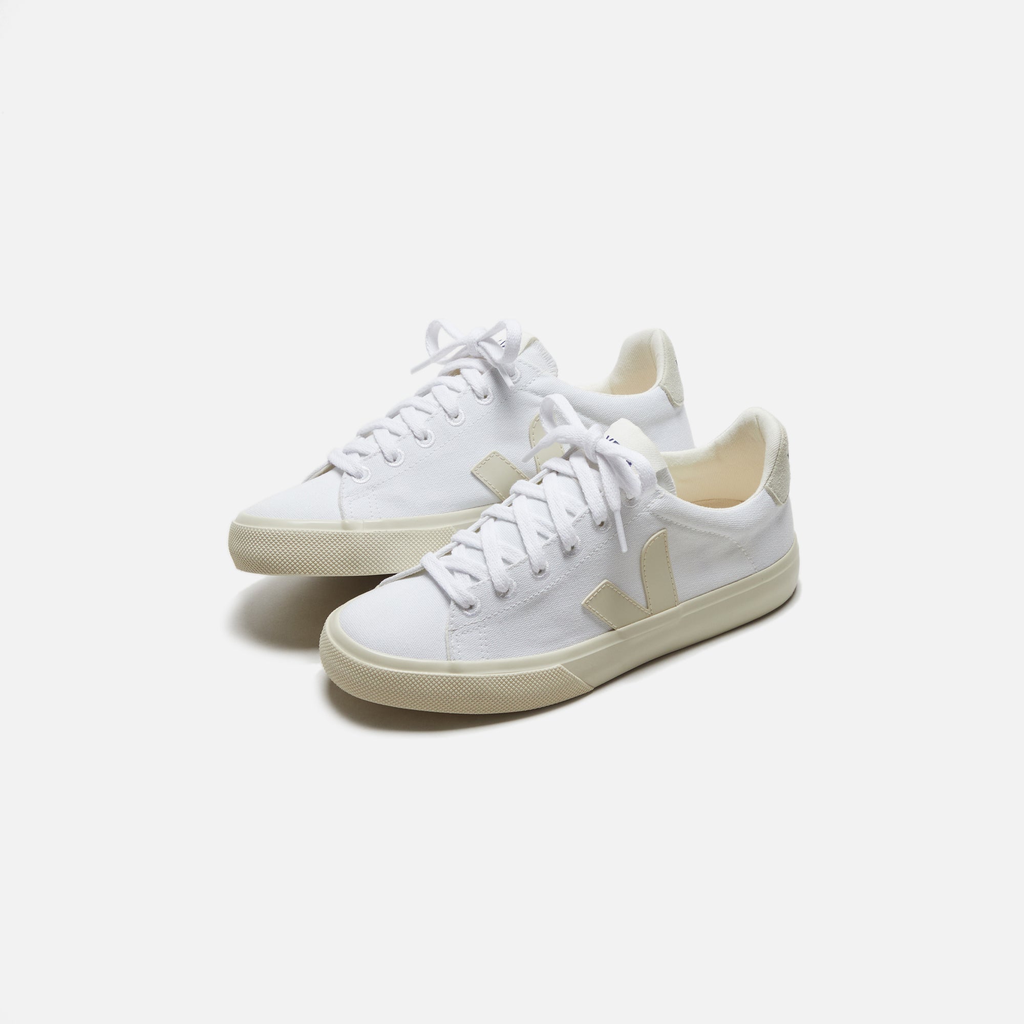 Veja WMNS Campo Canvas - White / Pierre