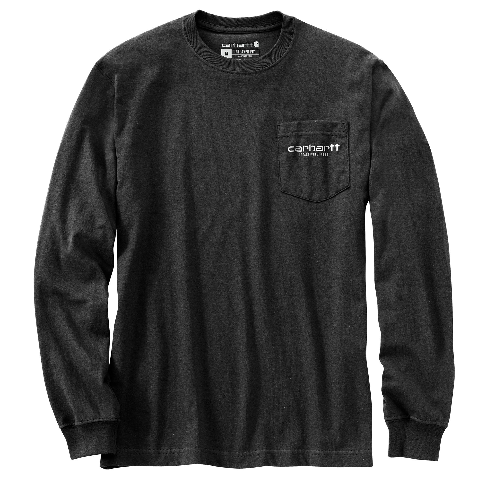 Carhartt Men's Relaxed Fit Heavyweight Long Sleeve Pocket C Graphic T-Shirt