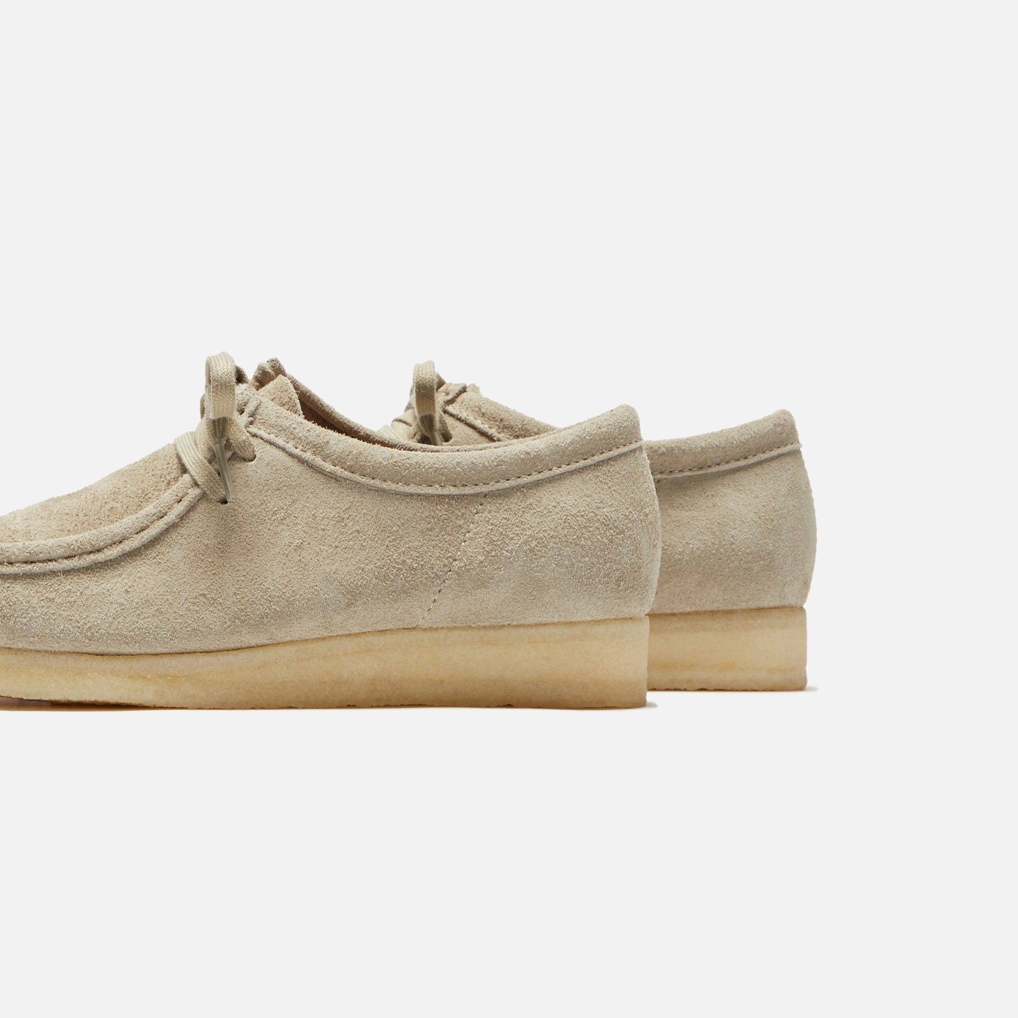 Clarks Wallabee - Pale Grey Suede