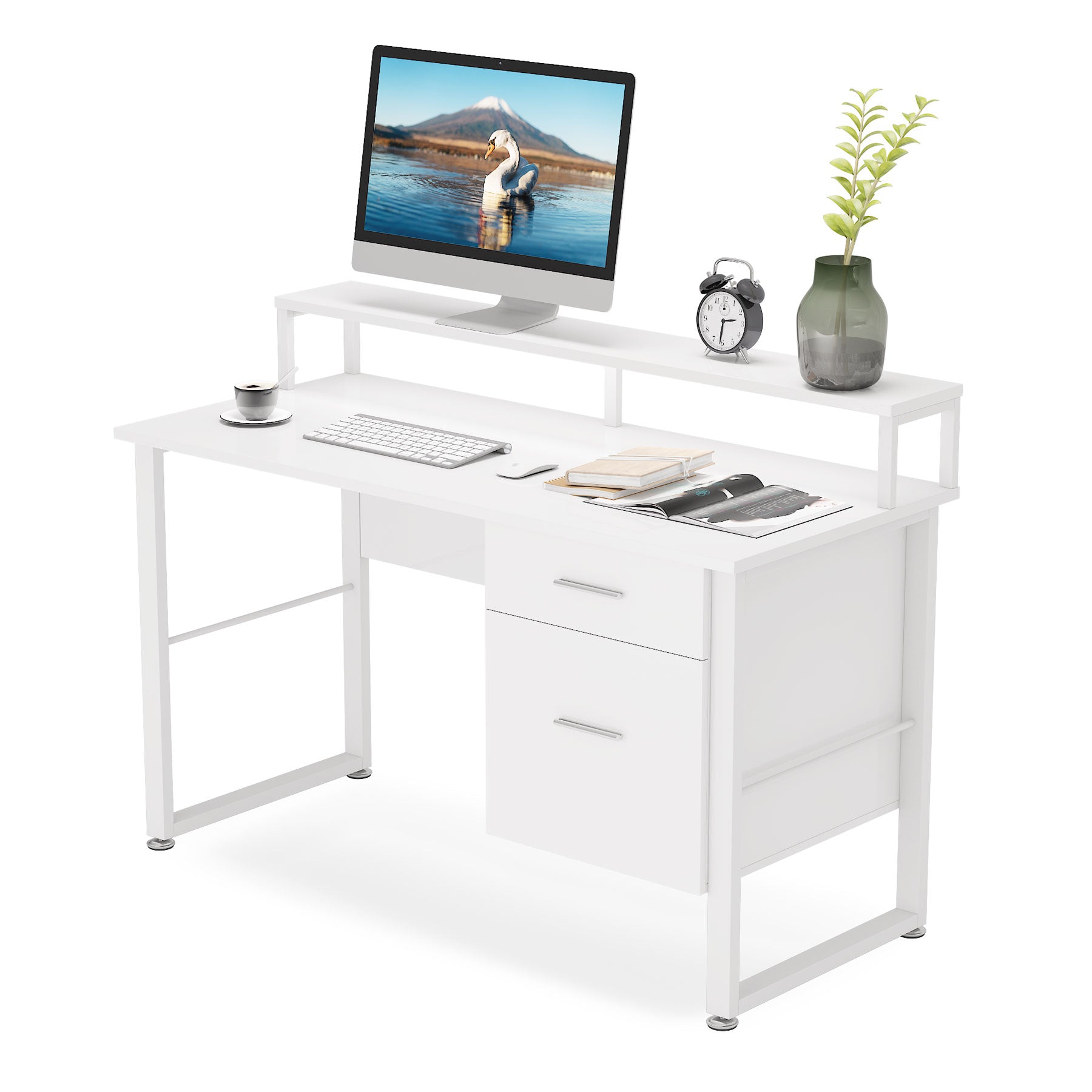 White Computer Desk, 47