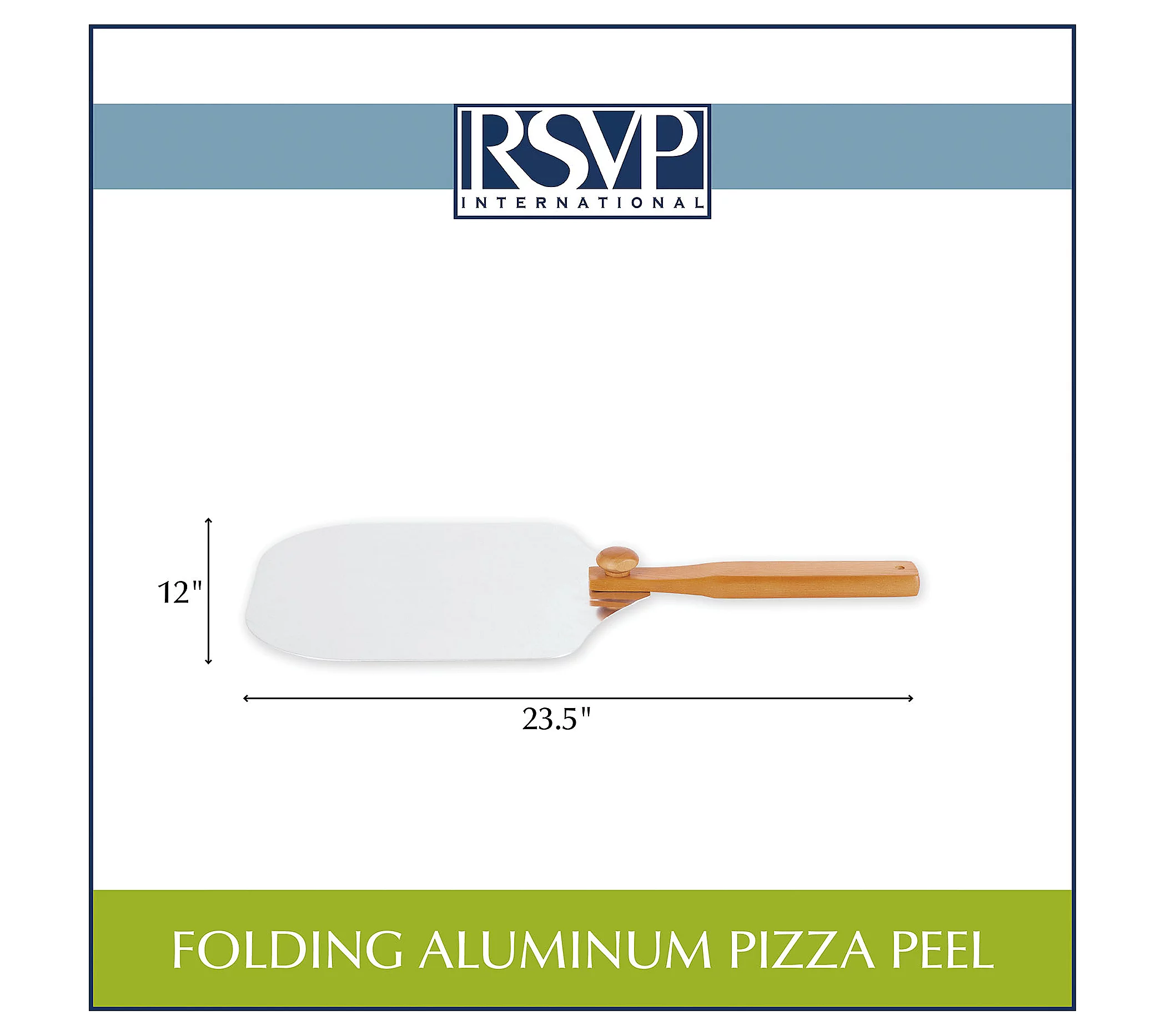 RSVP Folding Aluminum Pizza Peel