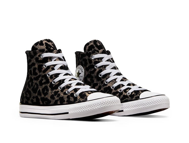 Converse Chuck Taylor Hi Leopard Love Womens Negro