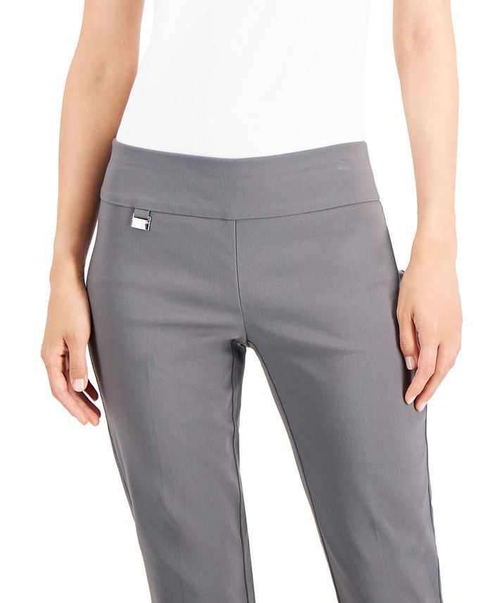 Petite Tummy-Control Straight-Leg Pants， Created for Macy's
