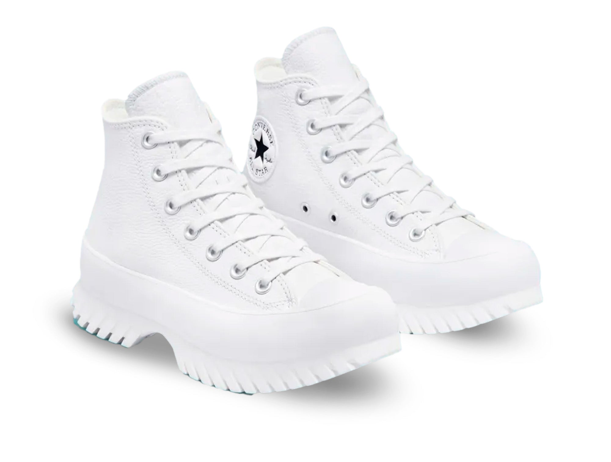 Converse Chuck Taylor Lugged 2 Plataforma Cuero Hi Womens Blanco