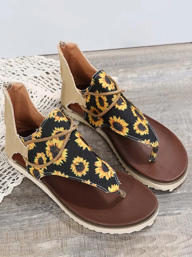 Sunflower Vintage Thong Sandals