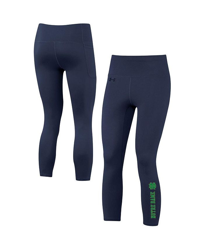 Women's Navy Notre Dame Fighting Irish Motion Performance Ankle-Cropped Leggings