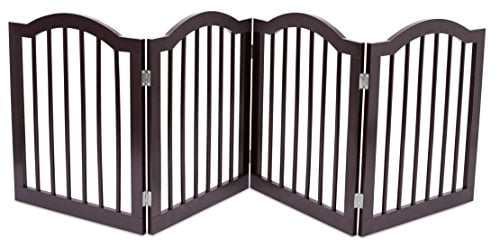 Internet's Best Dog Gate With Arched Top， 4 Panel 24 Inch