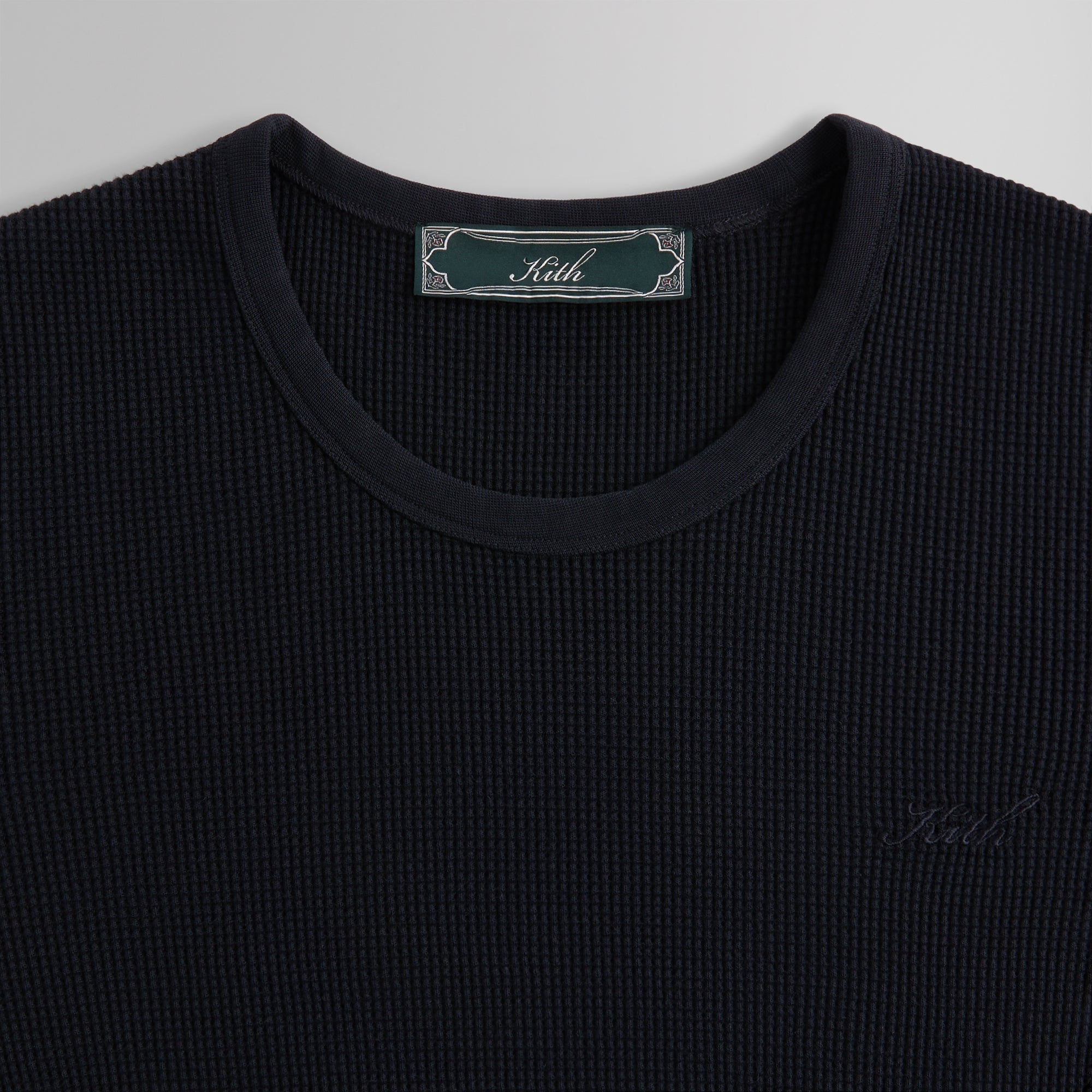 Kith Waffle Thermal Set - Black