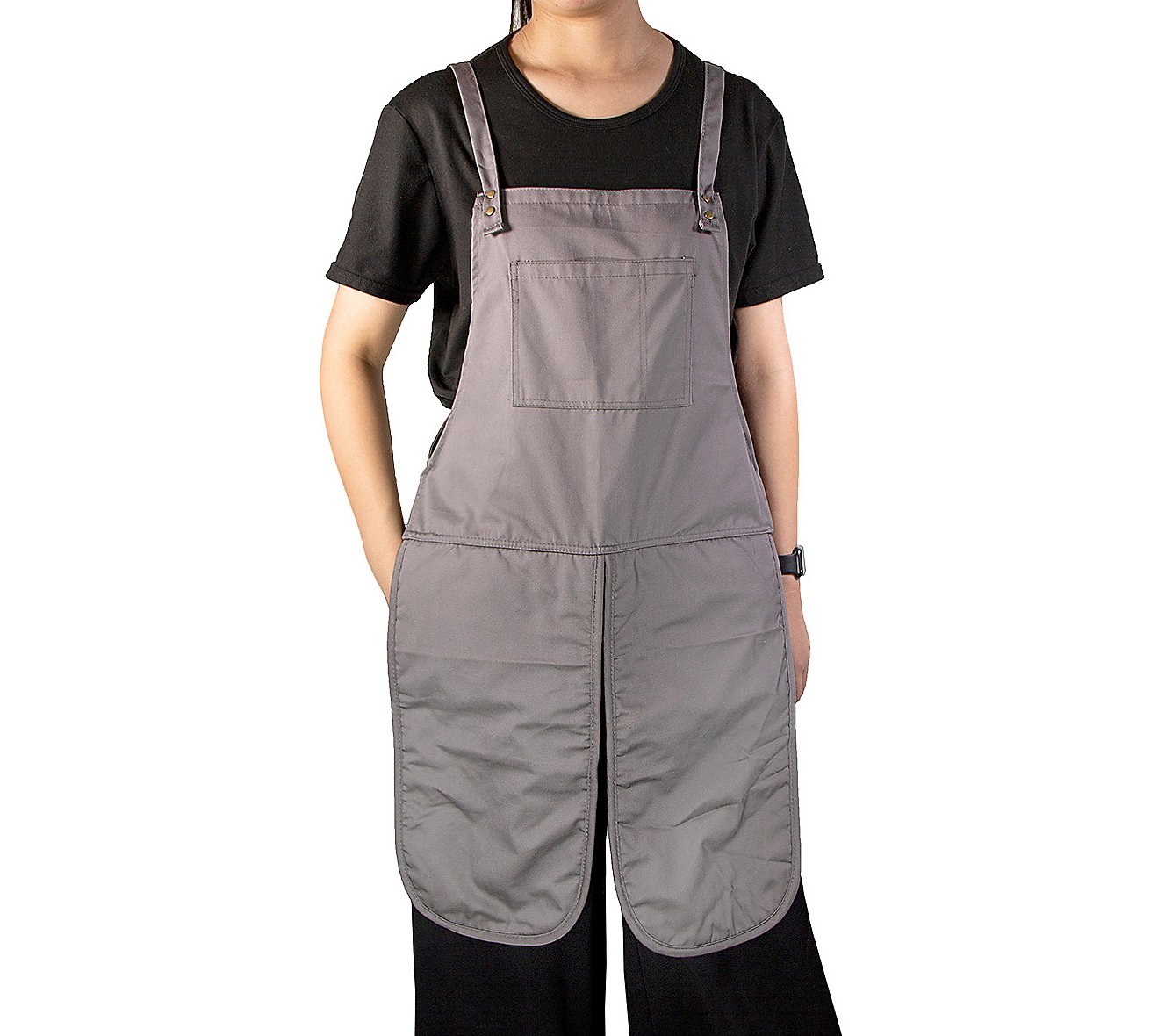 Grand Fusion Apron with Built-in Oven Mitts