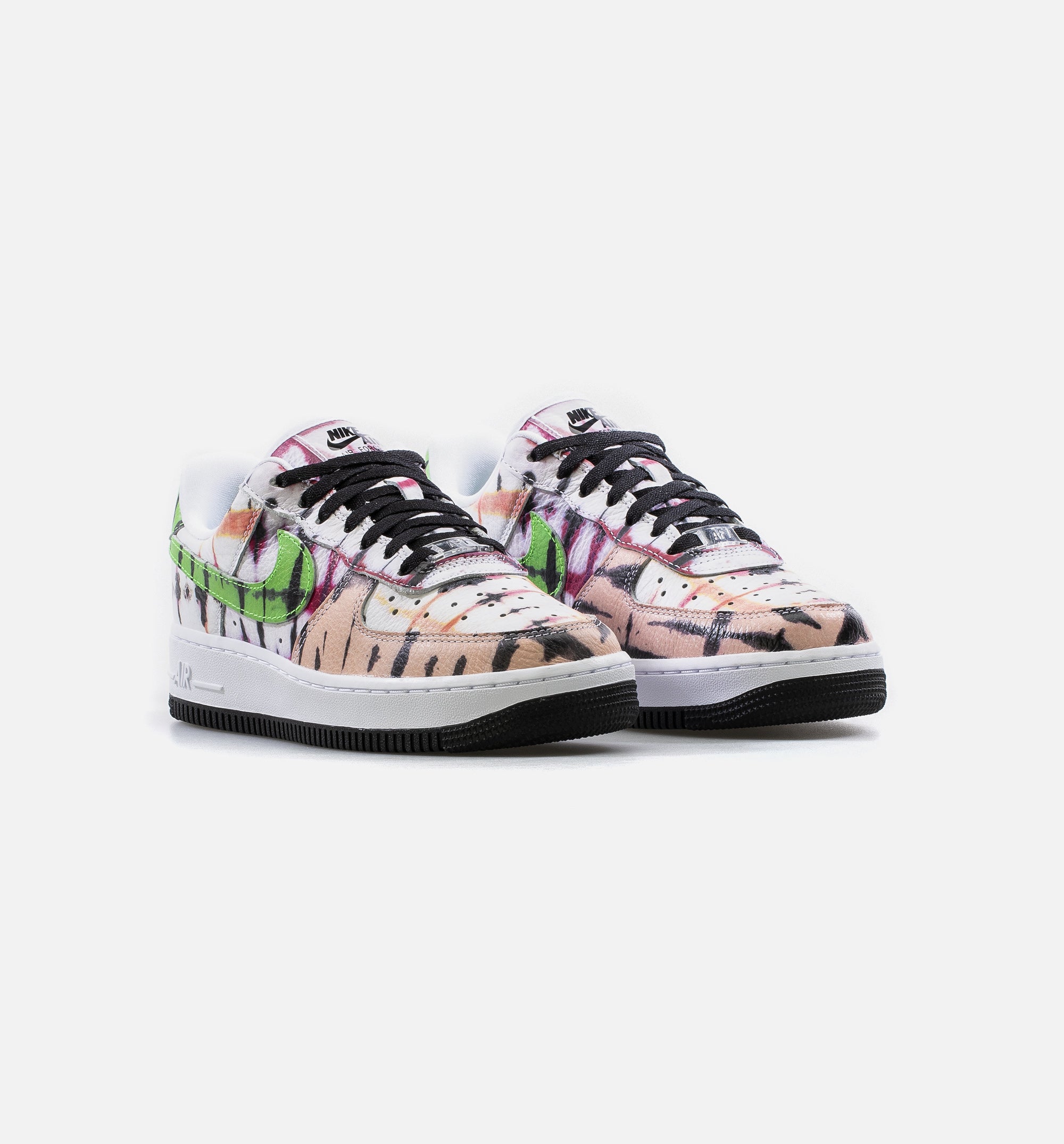 Air Force 1 07 Low QS Womens Lifestyle Shoe - White/Black/Green/Pink/Orange