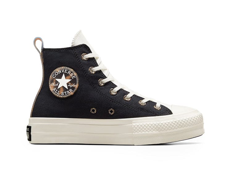 Converse Chuck T Plataforma Mujer Negro