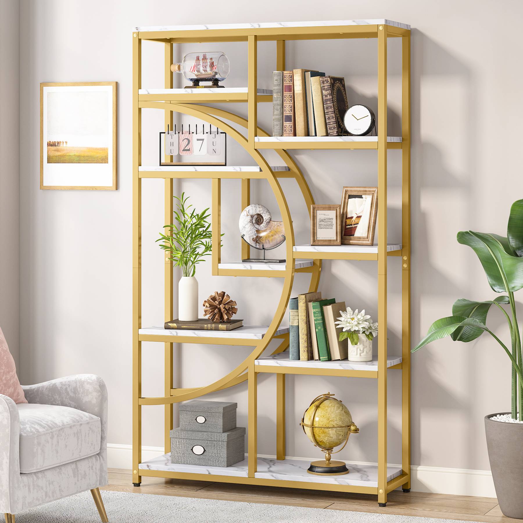 Freestanding Bookshelf, 68.9