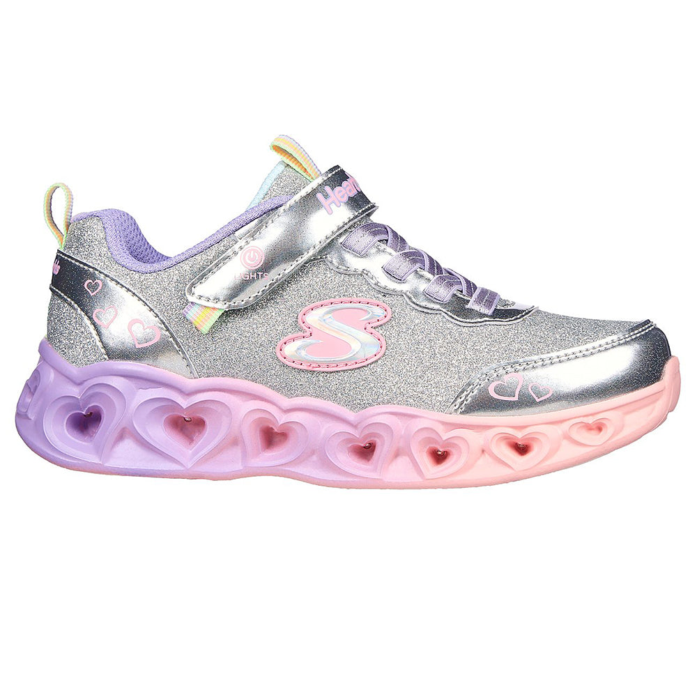 Skechers Girls S-Lights Heart Lights Shoes - 302684L-SMLT