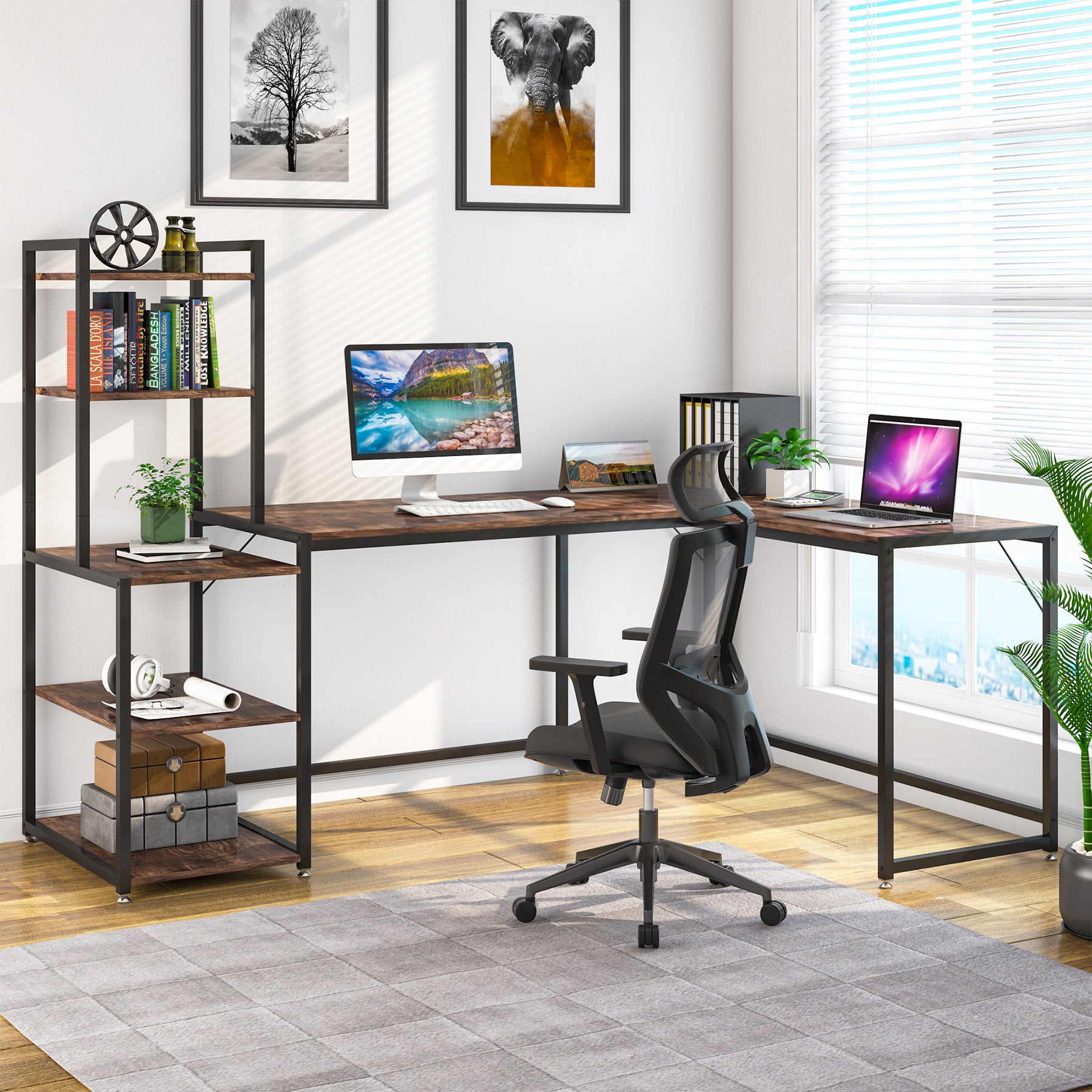 Reversible L-Shaped Desk, 79