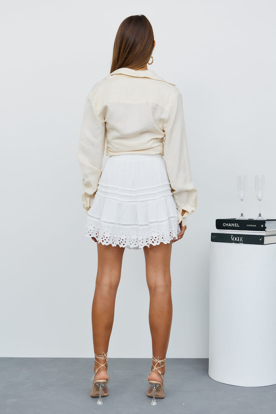 Crochet Cuteness Skirt White