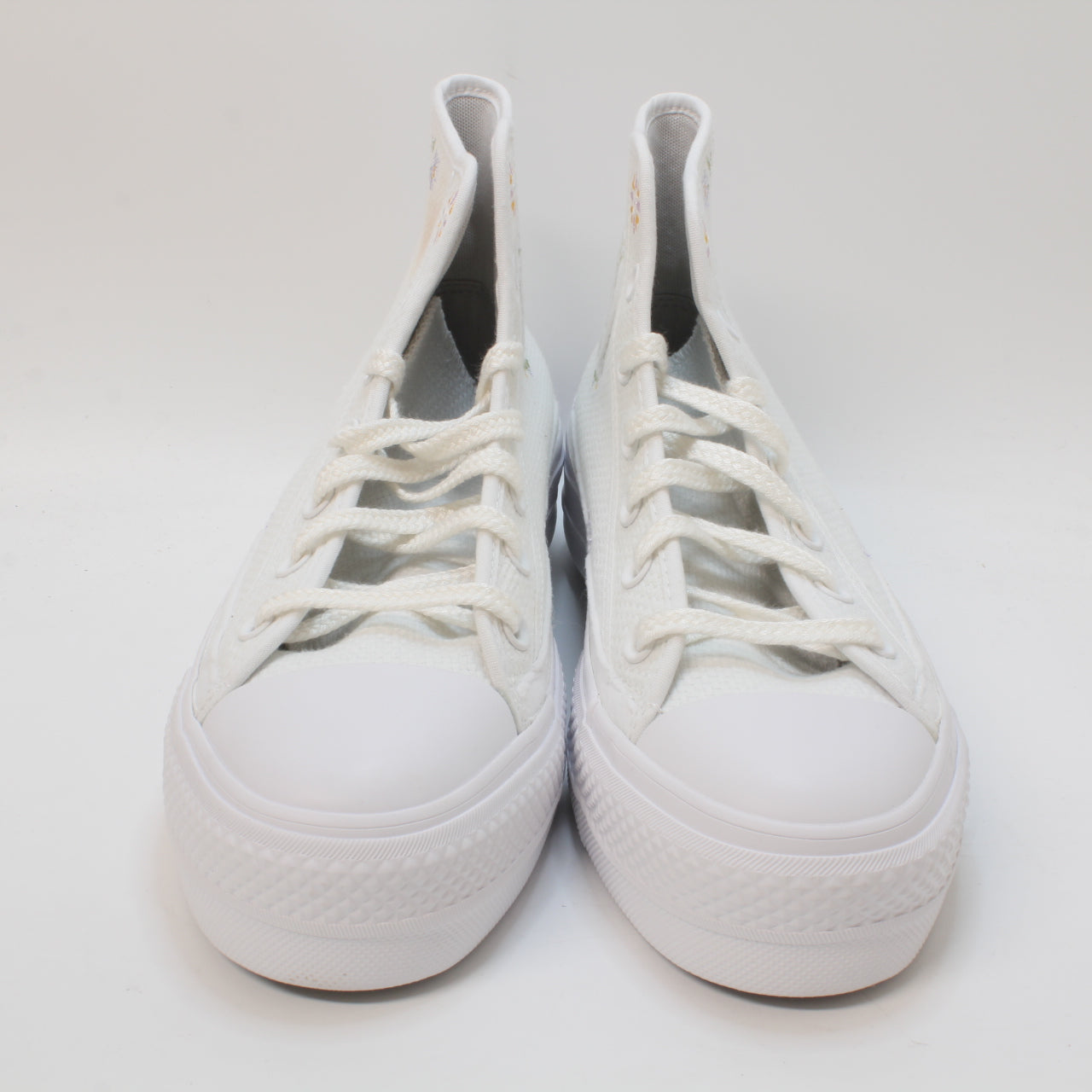 Womens Converse All Star Lift Hi White Moonstone Violet Mouse Uk Size 6