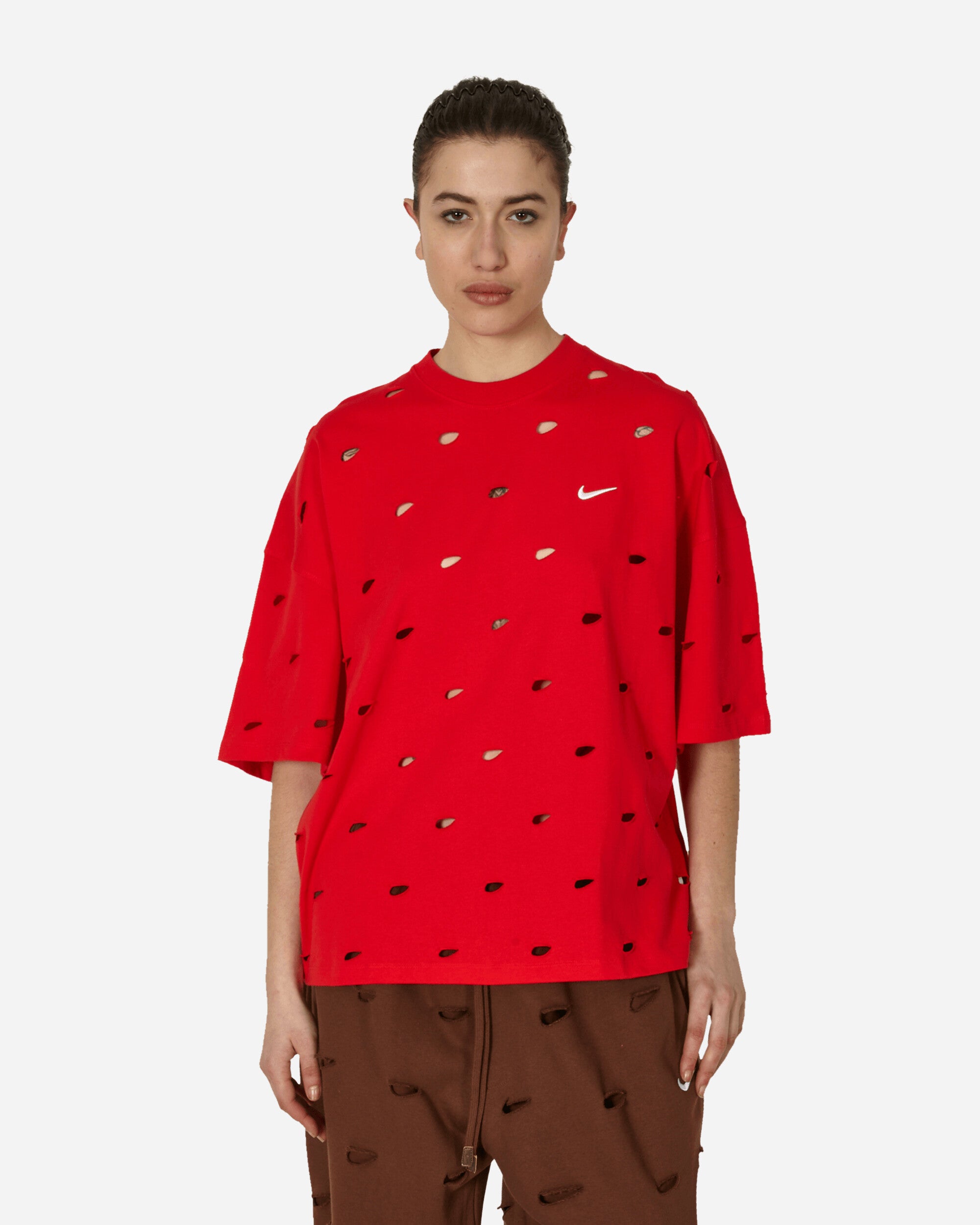 JACQUEMUS Swoosh T-Shirt University Red