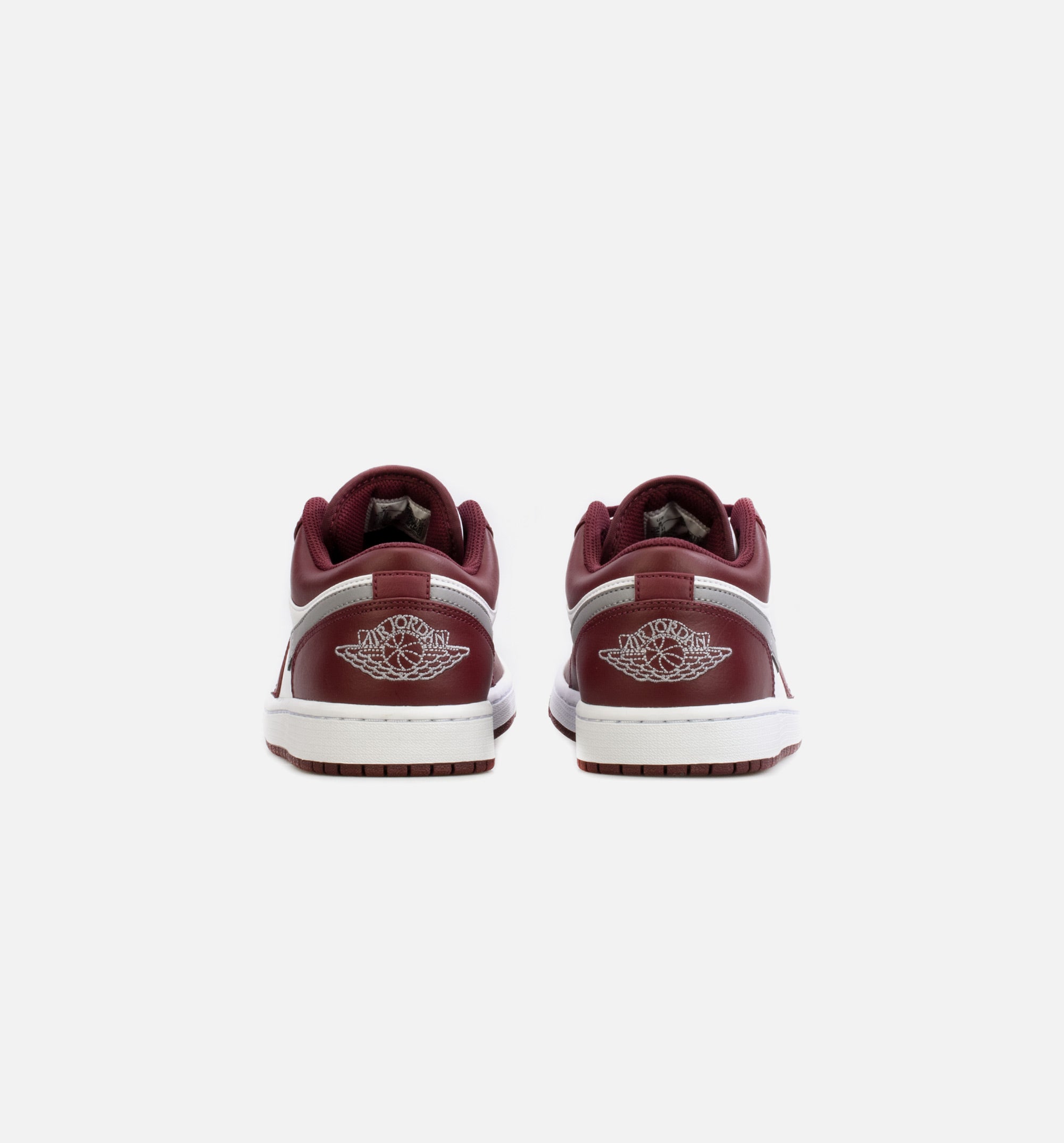 Air Jordan 1 Low Bordeaux Mens Lifestyle Shoe - Bordeaux Red/Grey