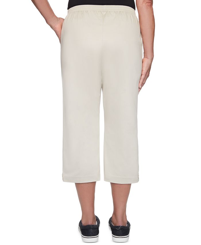 Women's Missy Classics Twill Trouser Pocket Capri Pants
