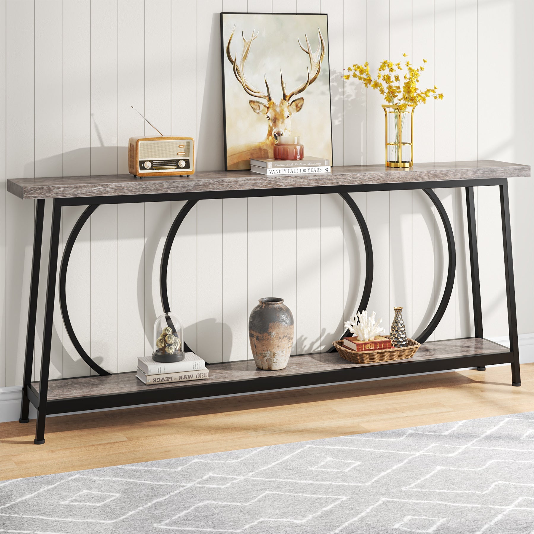 2-Tier Console Table, 70.9