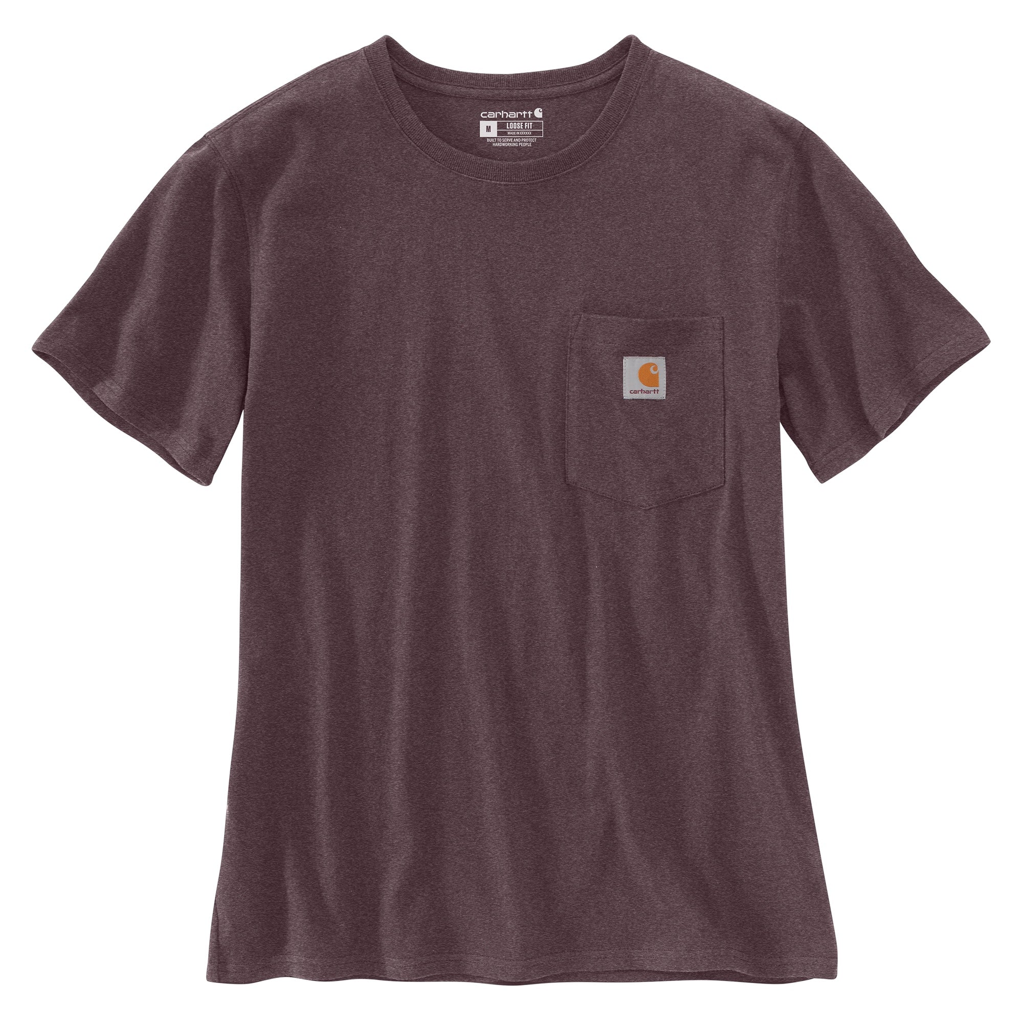 Carhartt Women's Short Sleeve Pocket T-Shirt_Blackberry Heather