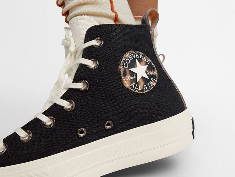 Converse Chuck T Plataforma Mujer Negro