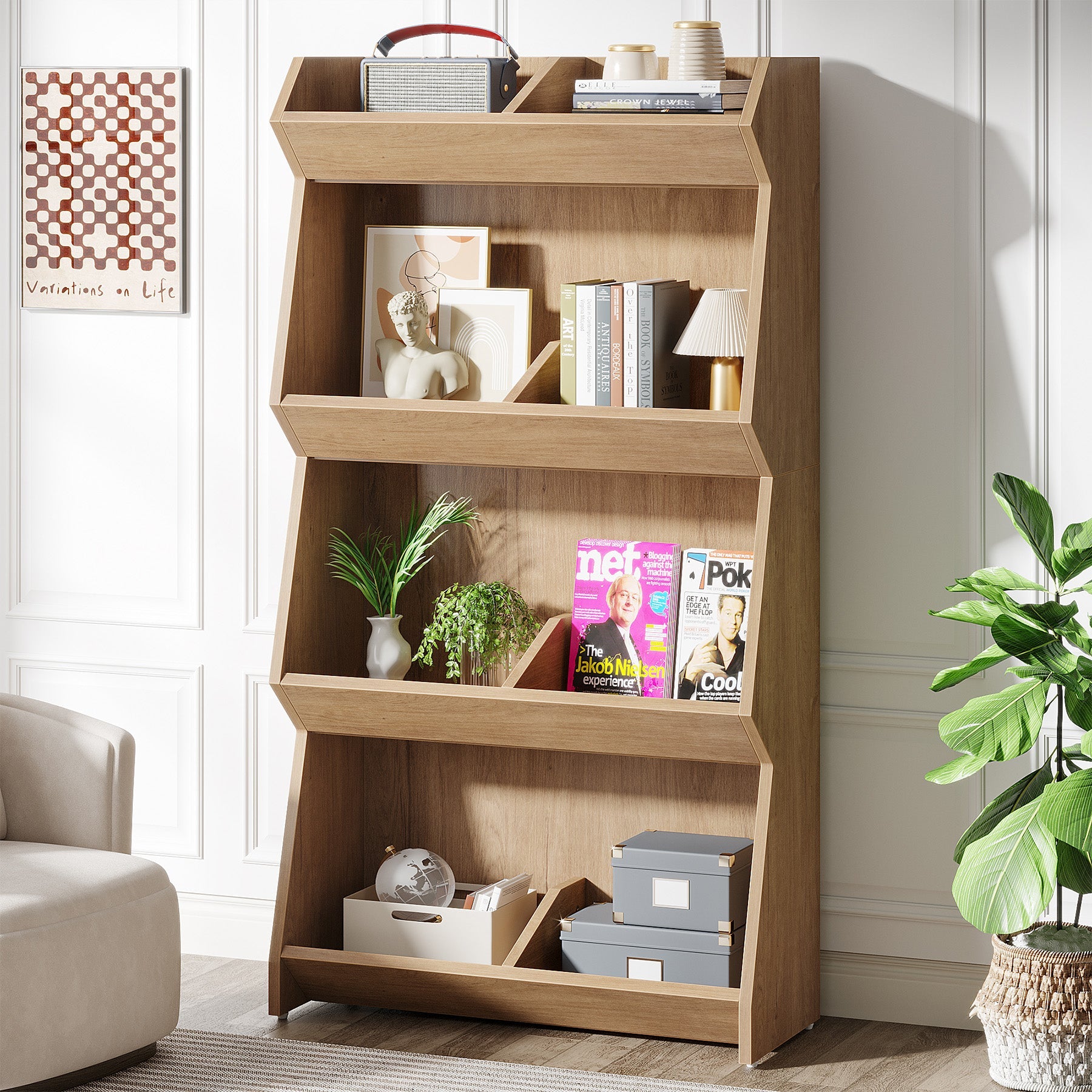 4-Tier Bookcase, 55