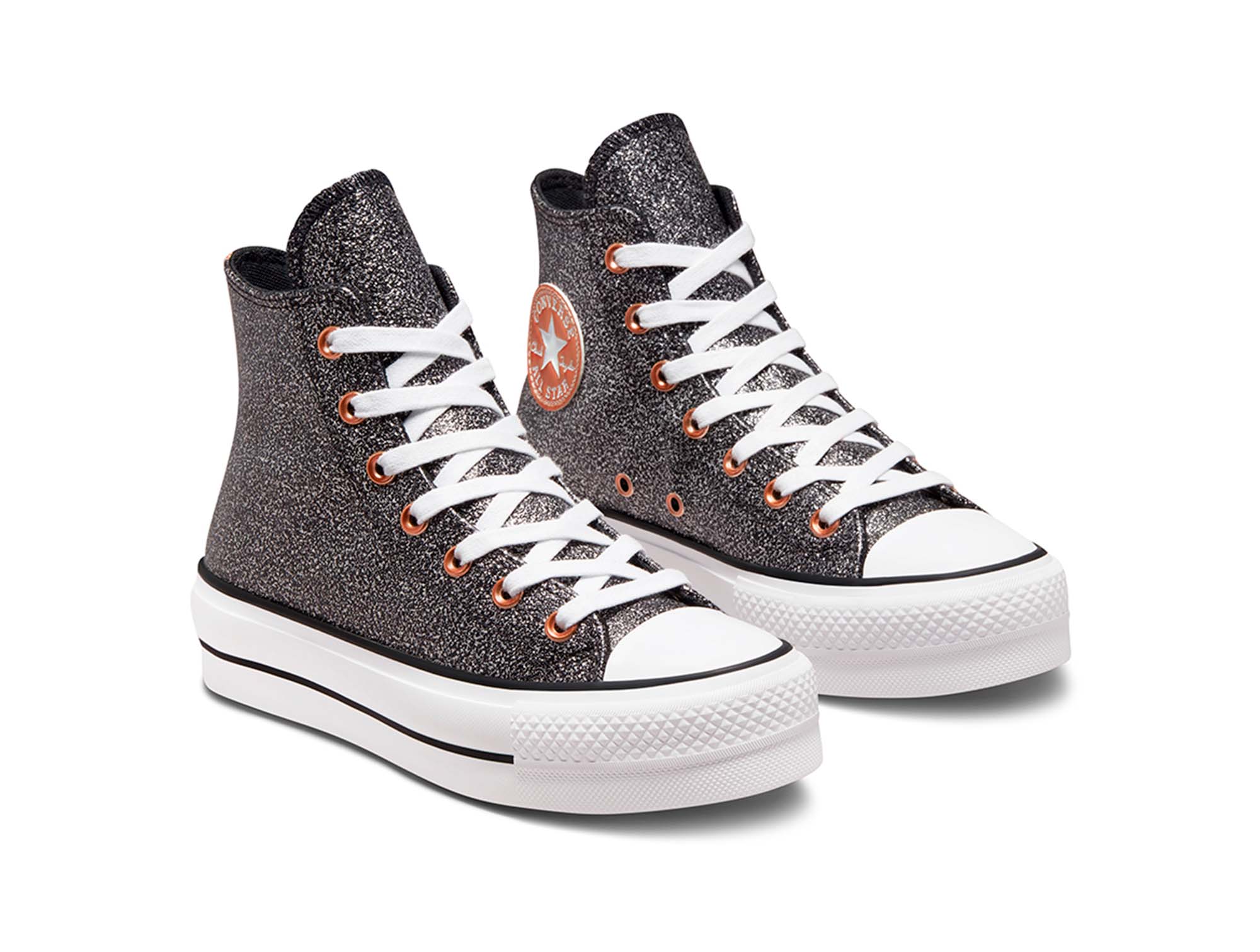 Converse Chuck Taylor Plataforma Hi Forest Glam Womens Negro