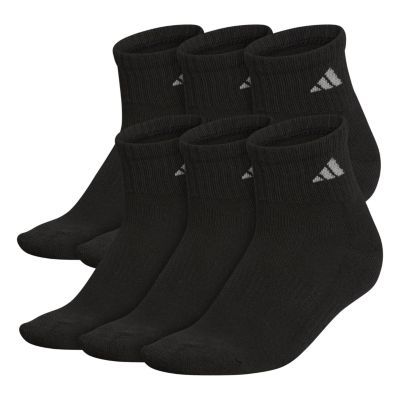 adidas Women's Athletic Cushioned 6-Pack Quarter Socks