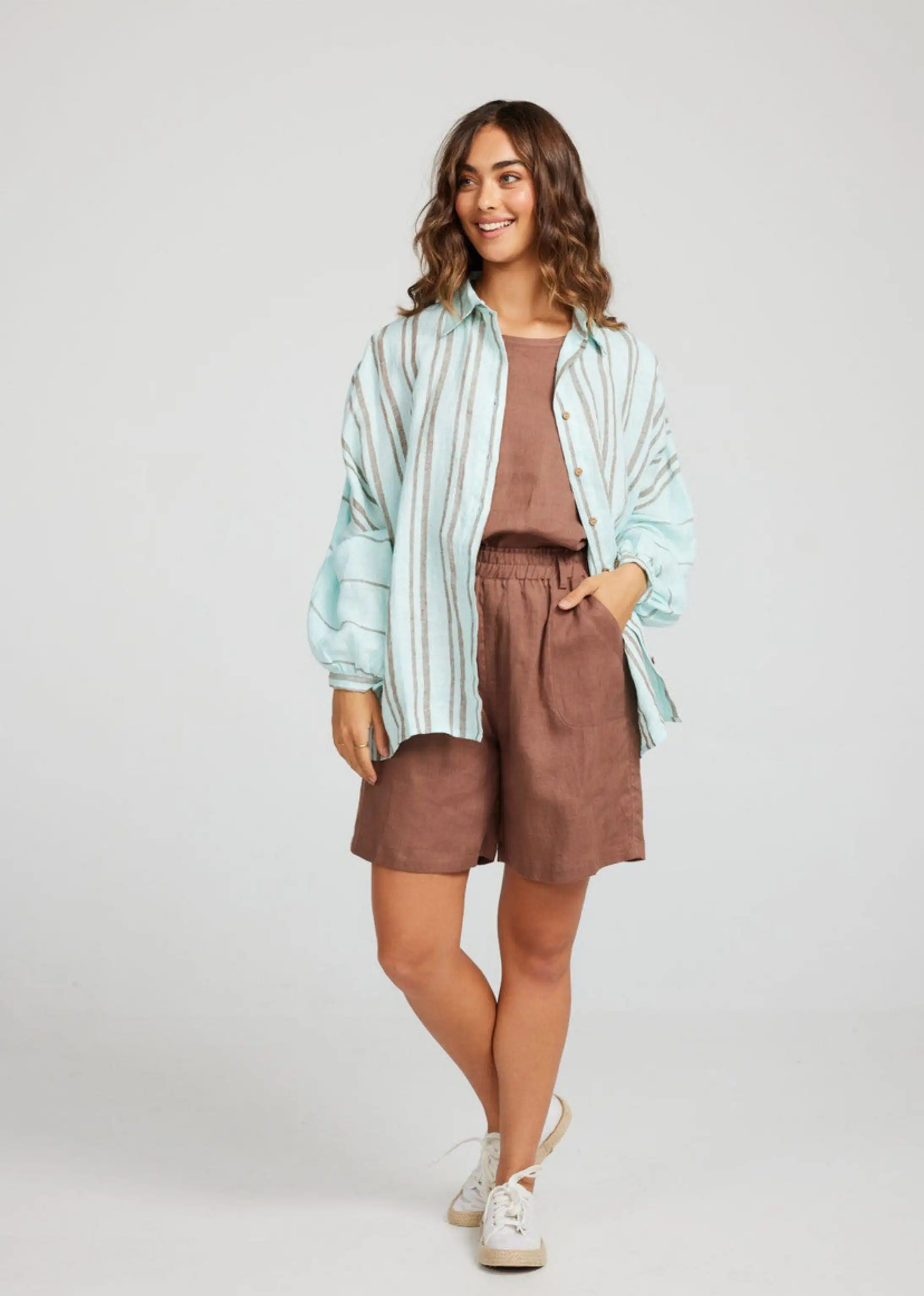 Cliffside Shirt - Azure Stripe