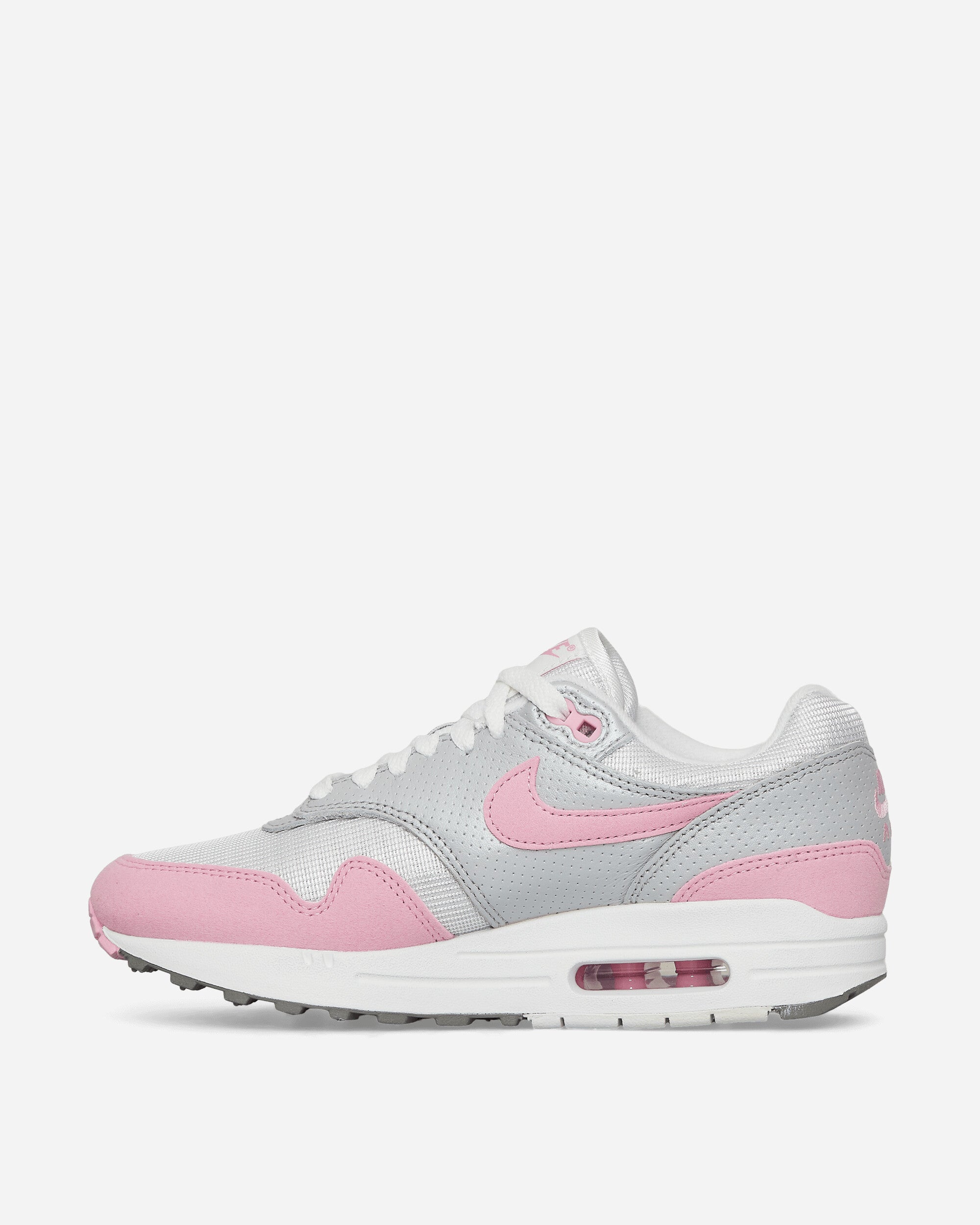 WMNS Air Max 1 '87 Sneakers Metallic Platinum / Pink Rise